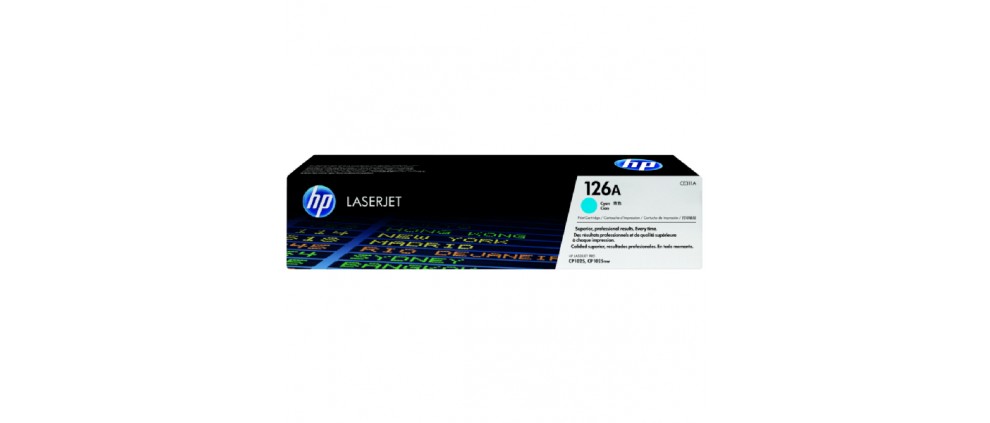 HP 126A Cyan Original LaserJet Toner Cartridge (CE311A) (1K)